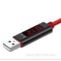 Hot sell LCD display voltage current usb cable